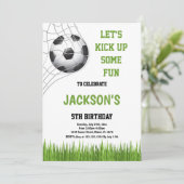 Commençons par un jeu de football Invitations d'an (Debout devant)