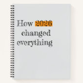 Comment 2026 a tout changé Cahier de typographie m (Devant)