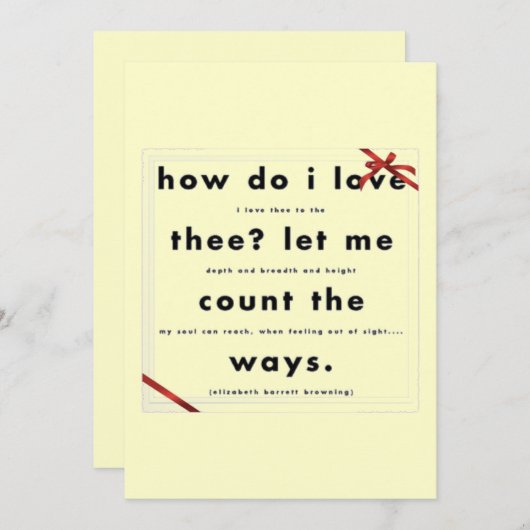 Comment Aime-Je La Carte D'Anniversaire Du Mariage (Devant / Derrière)