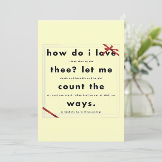 Comment Aime-Je La Carte D'Anniversaire Du Mariage (Debout devant)