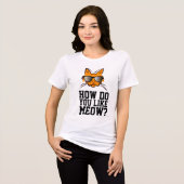 COMMENT AIMES-TU MEOW ? T-shirts de chats au ginge (Recto plein)