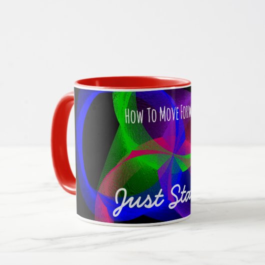 Comment aller de l'avant Mug de café (Devant gauche)