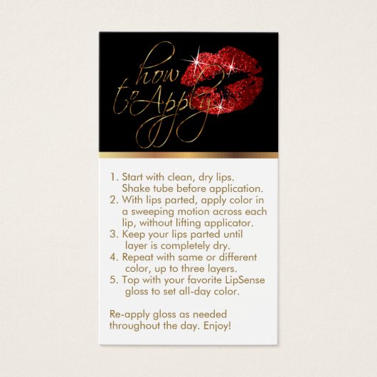 Comment appliquer & conseils - Parties scintillant (Devant)