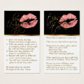 Comment appliquer & conseils - Parties scintillant (Devant & derrière)