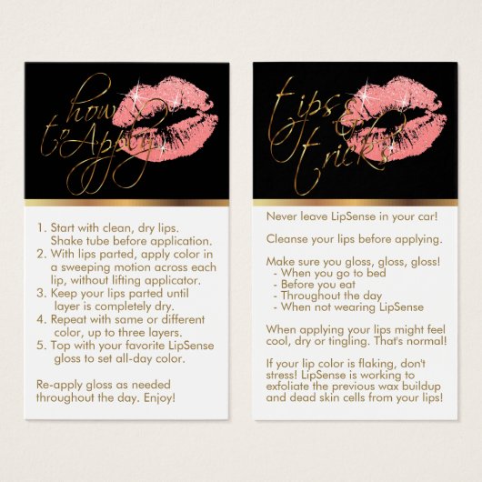 Comment appliquer & conseils - Parties scintillant (Devant & derrière)