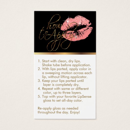 Comment appliquer & conseils - Parties scintillant (Devant)