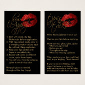 Comment appliquer - Lèvres rouges sur noir (Devant & derrière)