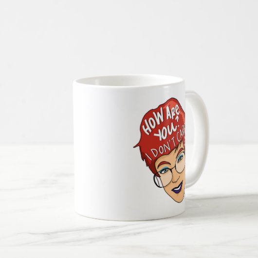 Comment Ça Va ? Je m'en fiche de Mug (Devant droit)