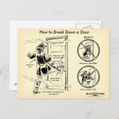 Comment casser une carte postale de porte (Devant / Derrière)
