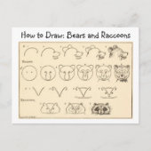 Comment dessiner un ours et un raton laveur carte  (Devant)