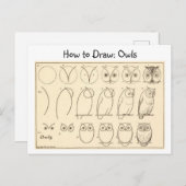 Comment dessiner une carte postale Vintage de Chou (Devant / Derrière)