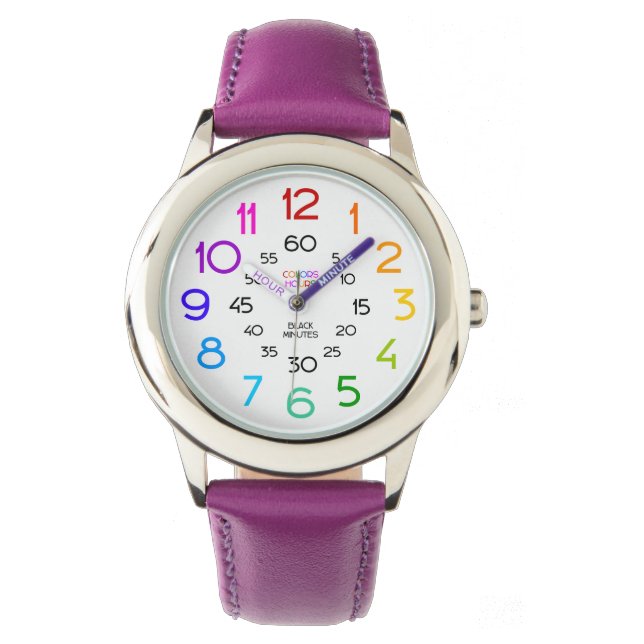 Comment dire à l'heure Montre étiquetée Heure et m (devant)
