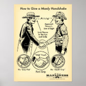 Comment donner une affiche Manly Handshake (Devant)