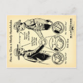 Comment donner une carte postale Manly Handshake (Devant)