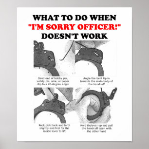 Comment échapper des manchons Poster drôle