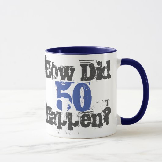 Comment en est-on arrivé à 50 ans ? - Mug Café Bic (Droite)