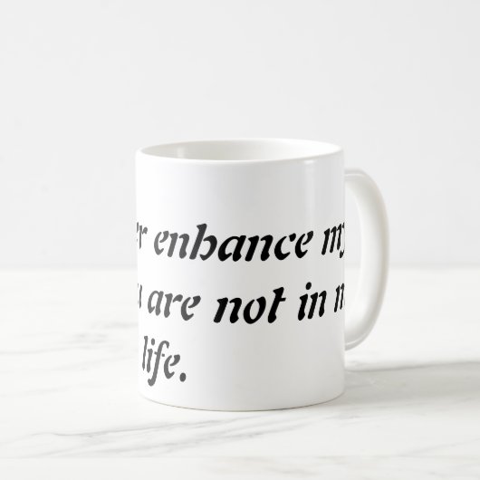 Comment éviter les narcissiques Mug (Devant droit)