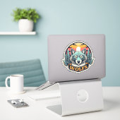 Comment faire de bonnes affaires Stickers Wolf cha (Ordinateur portable sur le bureau)