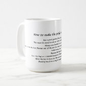 "Comment faire la tasse parfaite tasse de thé" (Devant gauche)