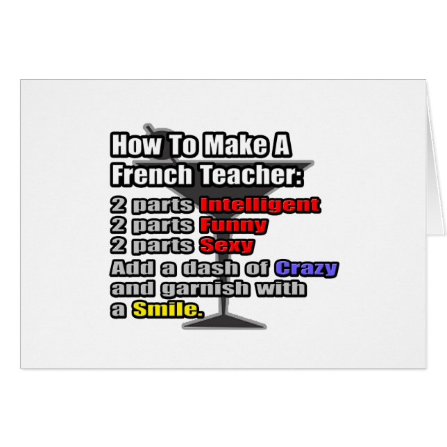 Comment faire un enseignant français (Devant horizontal)