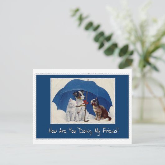 comment faites-vous ma carte postale d'ami ? (Debout devant)