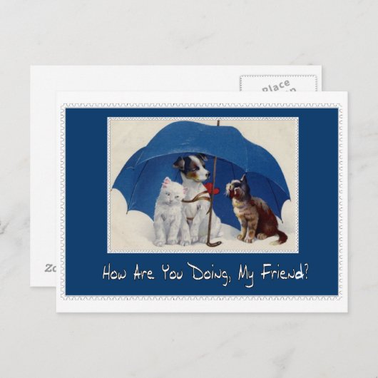 comment faites-vous ma carte postale d'ami ? (Devant / Derrière)