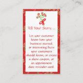 Comment Feminine Et Joli Carte de visite Floral (Dos)