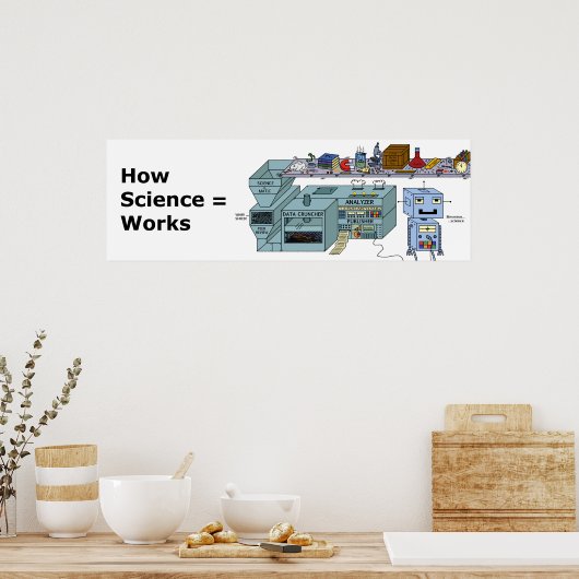 Comment fonctionne la science - Poster drôle (Cuisine)