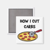 Comment je découpe des glucides, aimant à pizza (Recto/Verso)