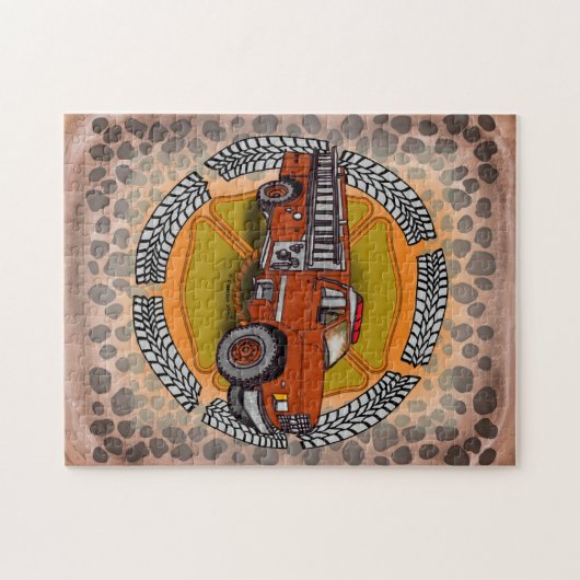 Comment je roule Firetruck Pompier puzzle puzzle (Horizontal)