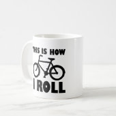 Comment je roule Vélo drôle Mug (Devant gauche)