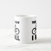 Comment je roule Vélo drôle Mug (Centre)