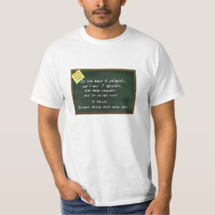 Comment je vois le T-shirt de problèmes de maths
