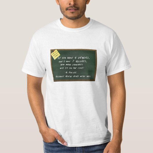 Comment je vois le T-shirt de problèmes de maths (Devant)