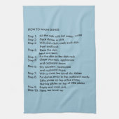 Comment laver les plats Cuisine Tea Serviette (Vertical)