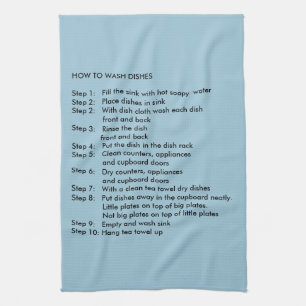 Comment laver les plats Cuisine Tea Serviette