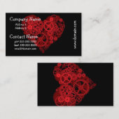 Comment le coeur fonctionne des cartes de visite (Devant / Derrière)