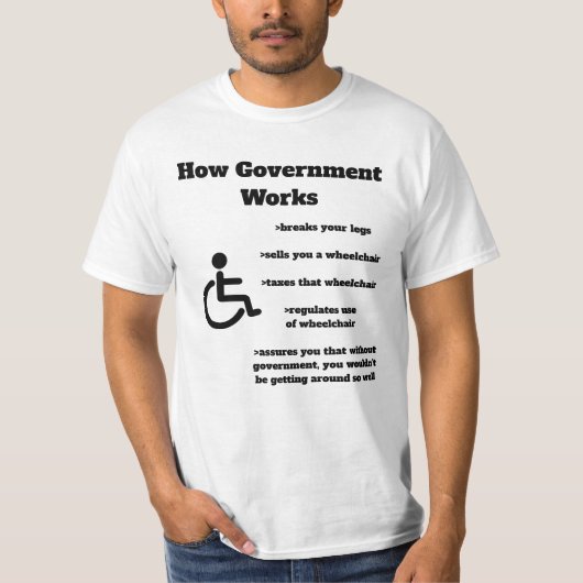 Comment le gouvernement fonctionne T-shirt fauteui (Devant)
