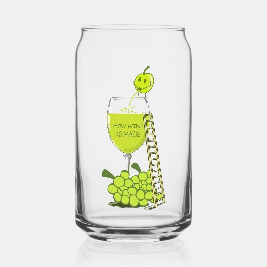 Comment le vin est fait Drôle Illustration Vert (Recto)