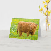 Comment maintenant vache Brown ? Carte (Fleur jaune)