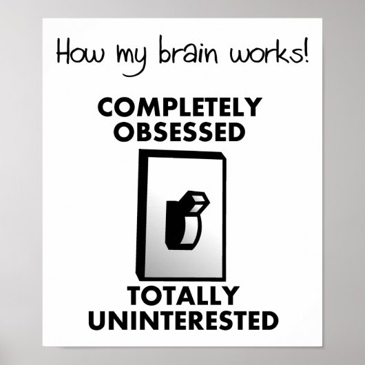 Comment mon cerveau fonctionne drôle Poster (Devant)
