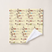 Comment nager la leçon vintage française drôle de (Gant de toilette)