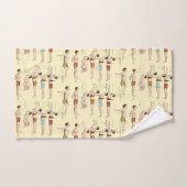 Comment nager la leçon vintage française drôle de (Serviette à main)