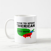 Comment parler 'Merican Funny Mug (Gauche)