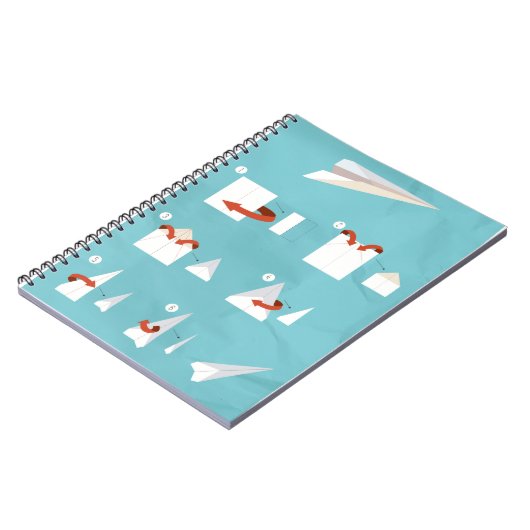 Comment plier un Carnet Spiral d'avion en papier (Côté gauche)