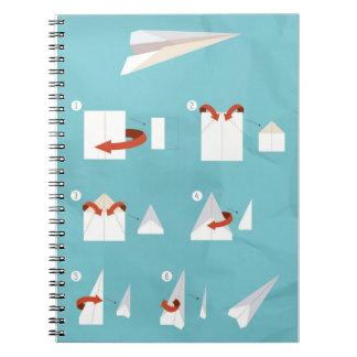 Comment plier un Carnet Spiral d'avion en papier