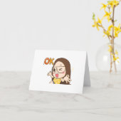 COMMENT POURRIEZ-VOUS ÊTRE **60** CARTE D'HUMOUR D (Fleur jaune)