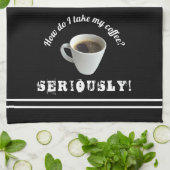 Comment Prends-Je Mon Café ? Linges de cuisine (Plié)