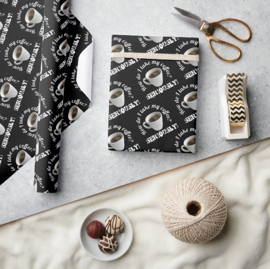 Comment Prends-Je Mon Café ? papier cadeau (Artisanat)