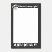 Comment Prends-Je Mon Café ? Post-It (Devant)